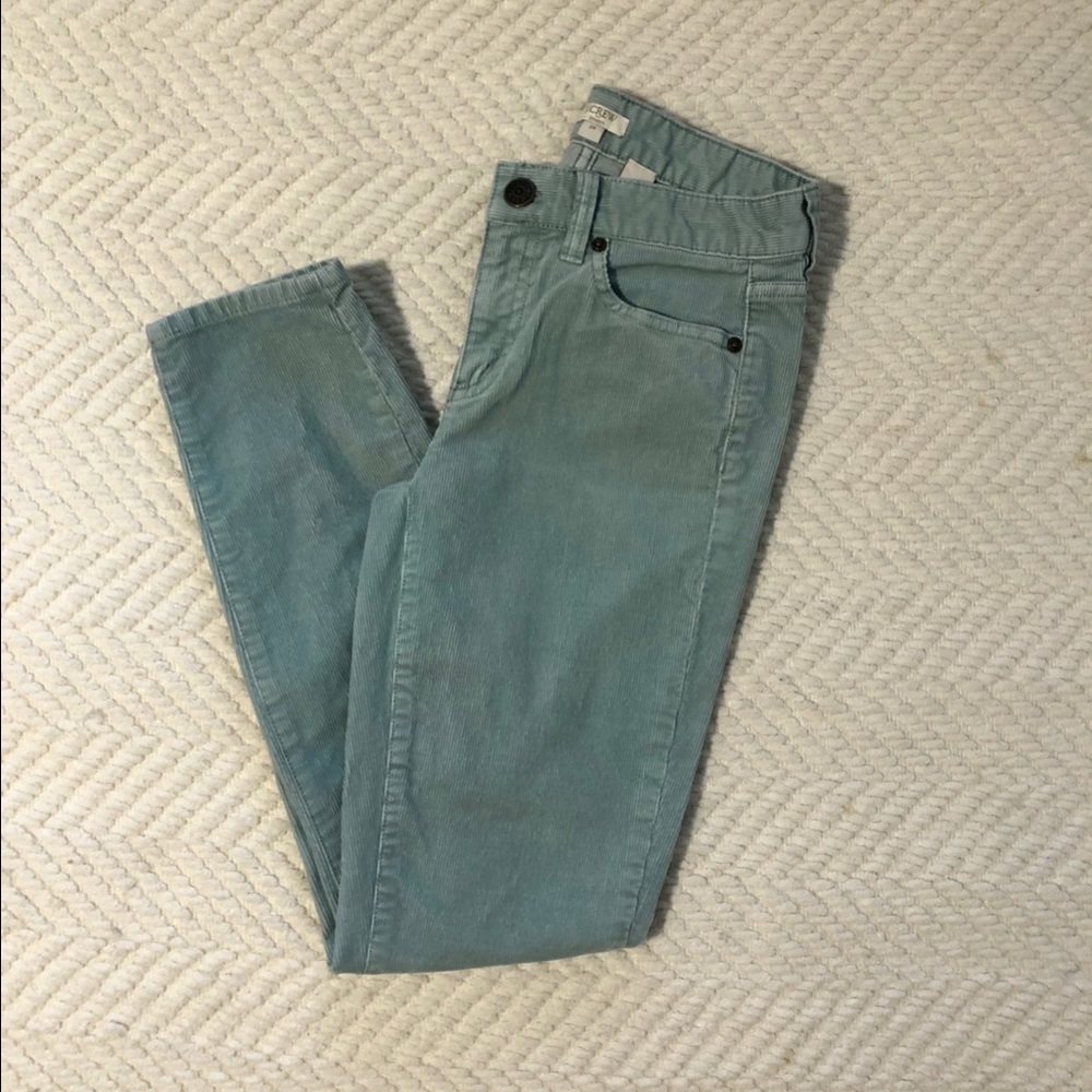 J Crew Dusty Blue Corduroy Pants